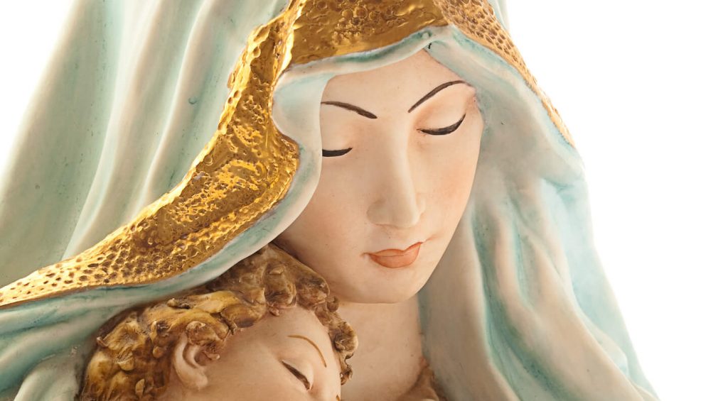 Blessed Mother and Child Jesus catholic faith