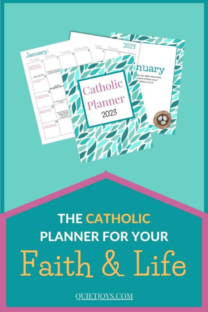 QuietJoys Catholic Planner